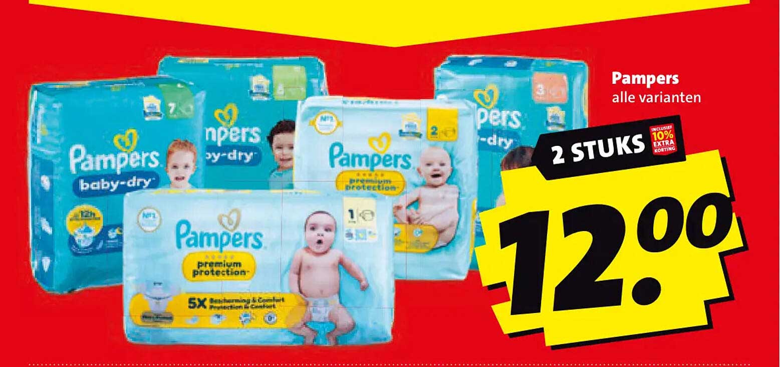 Pampers alle varianten 2 stuks