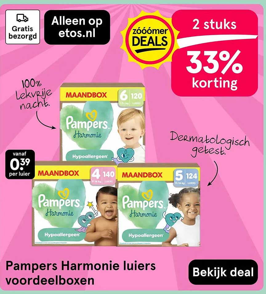 Pampers Harmonie luiers voordeelboxen