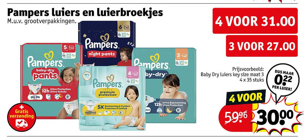 Pampers luiers en luierbroekjes