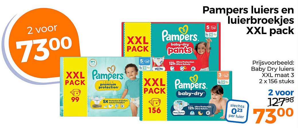Pampers luiers en luierbroekjes XXL pack