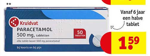 PARACETAMOL 500 mg, tabletten