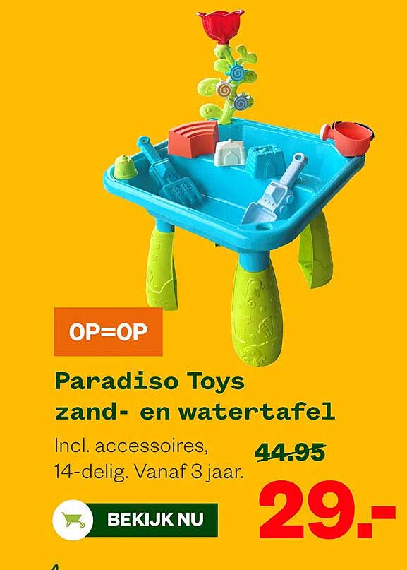 Paradiso Toys zand- en watertafel
