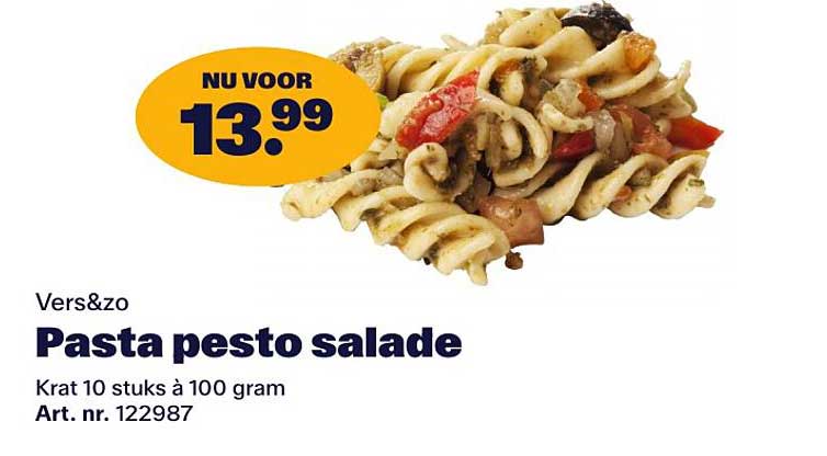 Pasta pesto salade