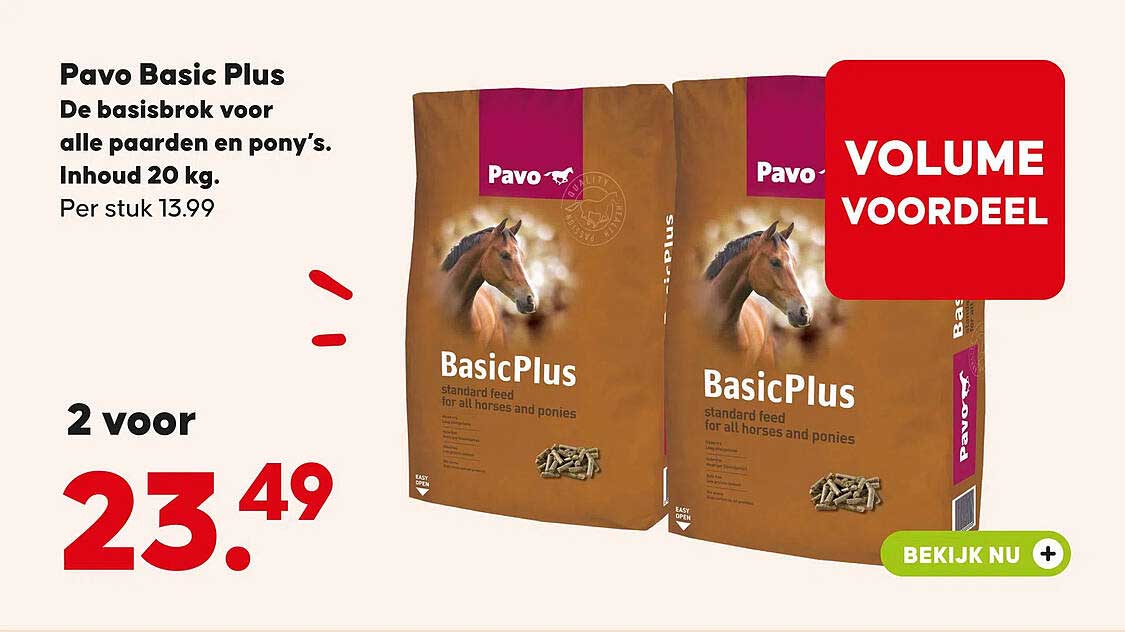 Pavo Basic Plus - VOLUME VOORDEEL
