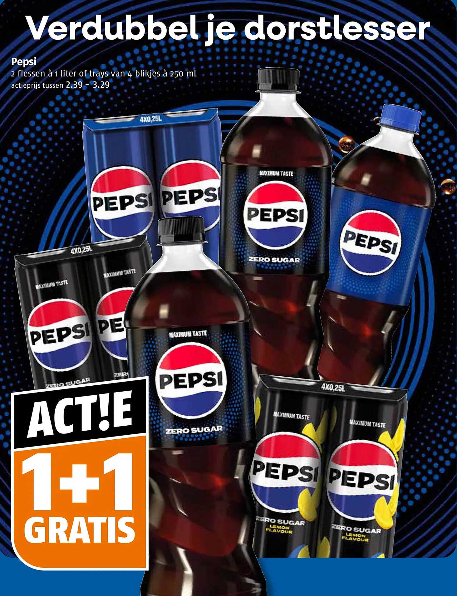 Pepsi 1+1 gratis