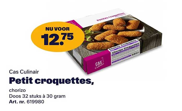 Petit croquettes, chorizo