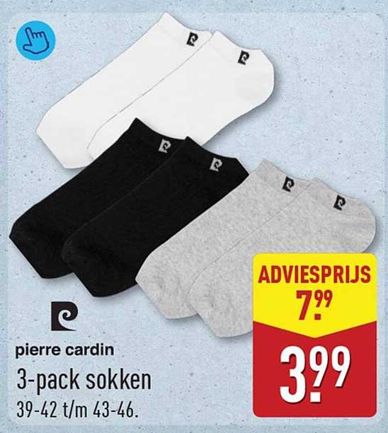 pierre cardin 3-pack sokken 39-42 t/m 43-46.