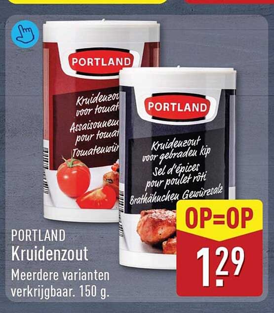 PORTLAND Kruidenzout Meerdere varianten verkrijgbaar. 150 g. OP=OP