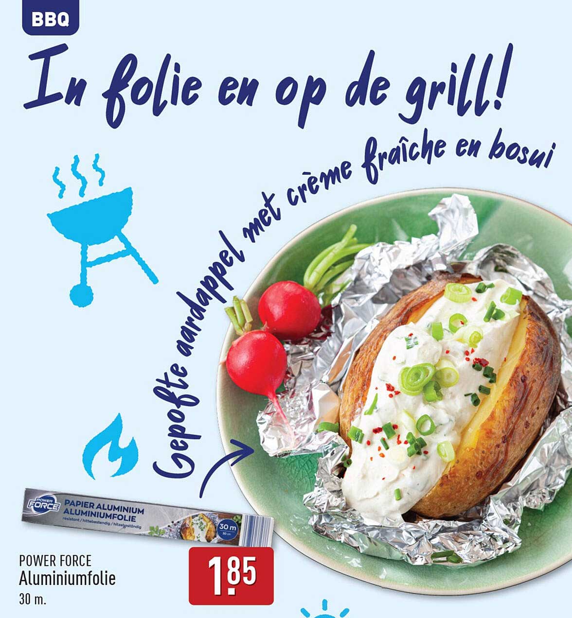 POWER FORCE Aluminiumfolie 30 m.