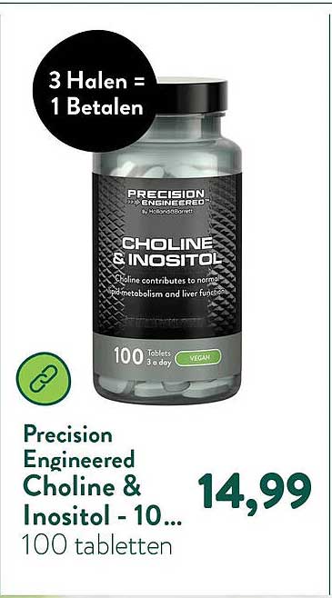Precision Engineered Choline & Inositol - 100 tabletten 3 Halen = 1 Betalen
