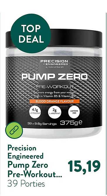 Precision Engineered Pump Zero Pre-Workout...