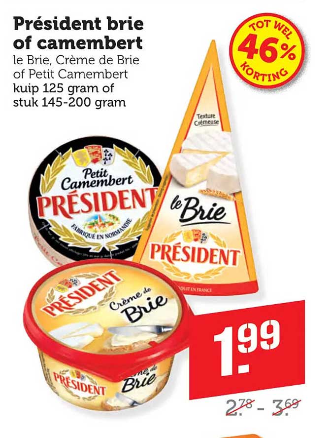 Président brie of camembert