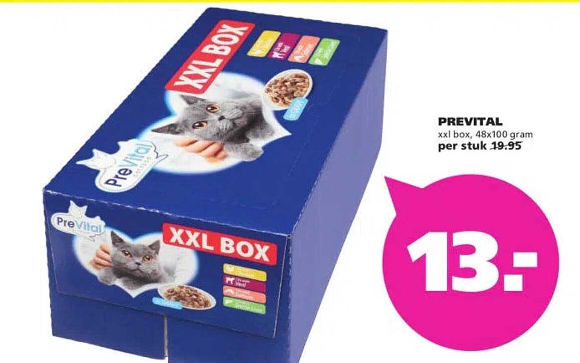 PREVITAL xxl box, 48x100 gram