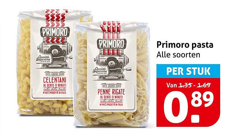 Primoro pasta Alle soorten PER STUK