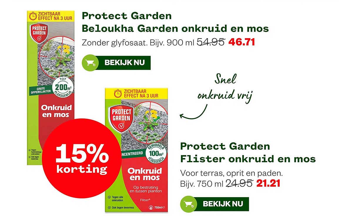 Protect Garden Beloukha Garden onkruid en mos