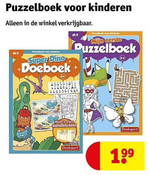 Puzzelboek voor kinderen