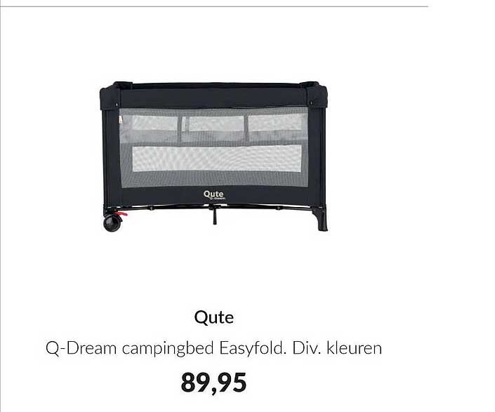 Q-Dream campingbed Easyfold. Div. kleuren