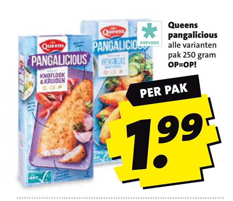Queens pangalicious alle varianten pak 250 gram OP=OP!