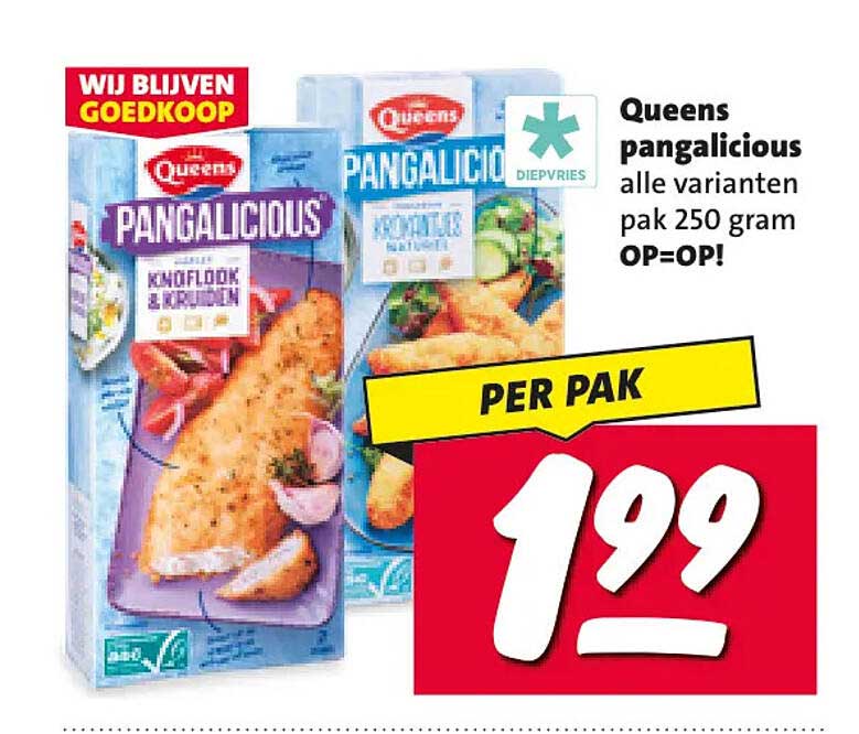 Queens pangalicious alle varianten pak 250 gram OP=OP!