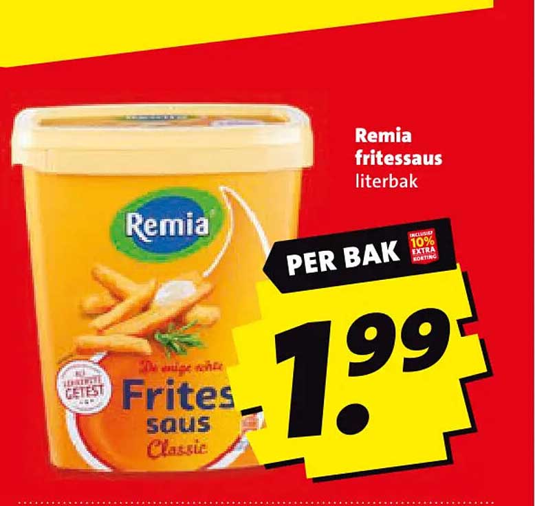 Remia fritessaus literbak