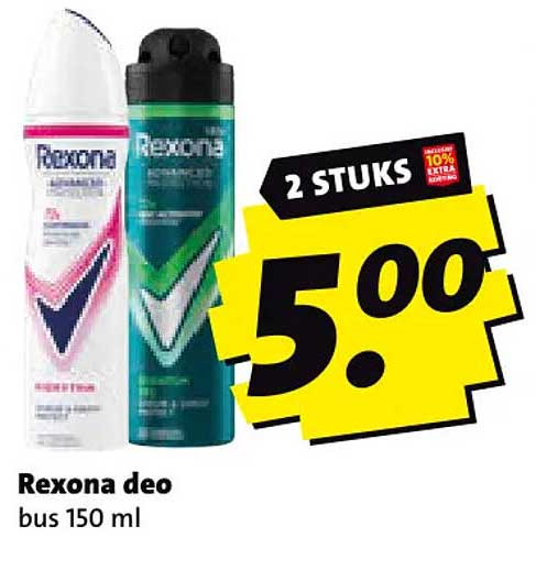 Rexona deo bus 150 ml 2 stuks
