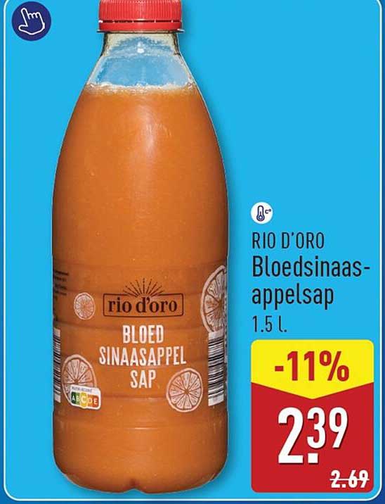 RIO D’ORO Bloedsinassappelsap 1.5 L -11%