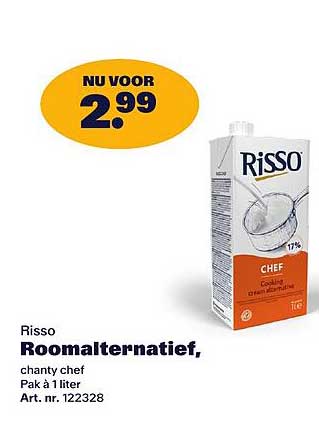 Risso Romalt alternatief, chanty chef
