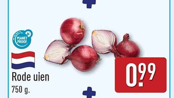 Rode uien 750 g