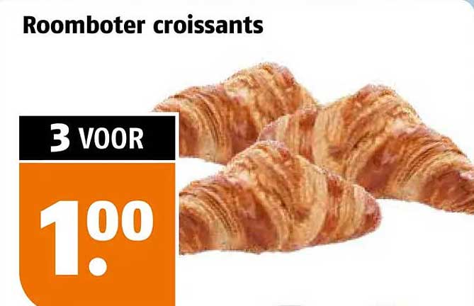 Roomboter croissants 3 voor