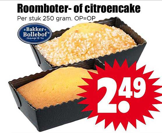 Roombotter- of citroencake