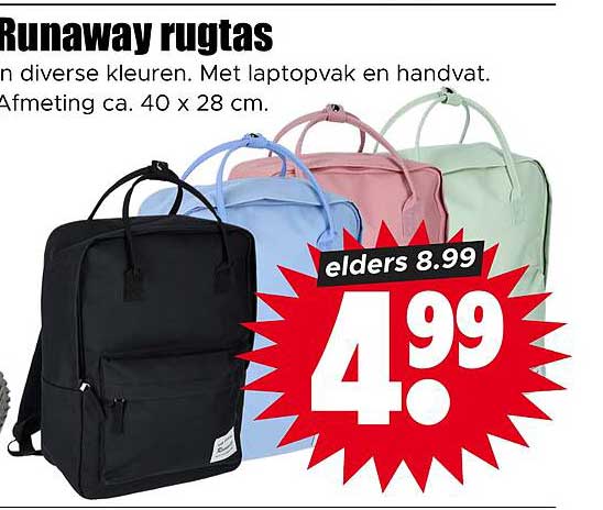 Runaway rugtas