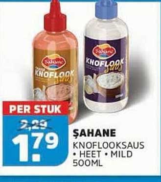Sahane Knoflooksaus heet/mild 500ml