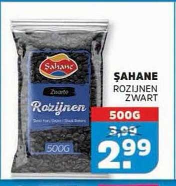 SAHANE ROZIJNEN ZWART 500G