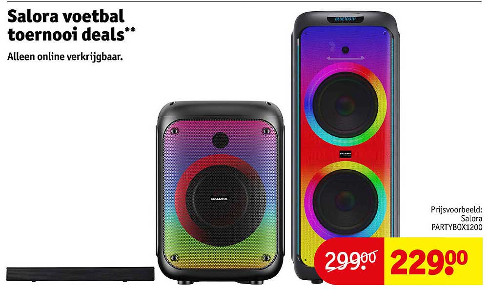 Salora voetbal toernooi deals** Alleen online verkrijgbaar.