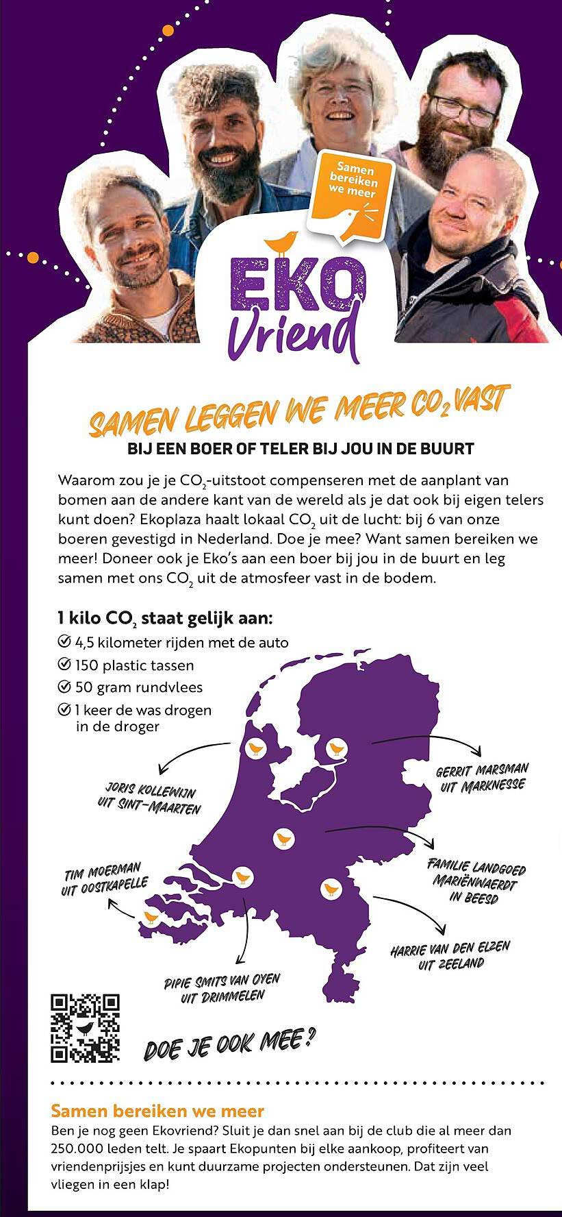 Samen leggen we meer CO2 vast bij een boer of teler bij jou in de buurt