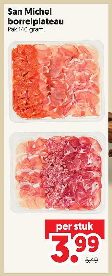 San Michel borrelplateau Pak 140 gram.