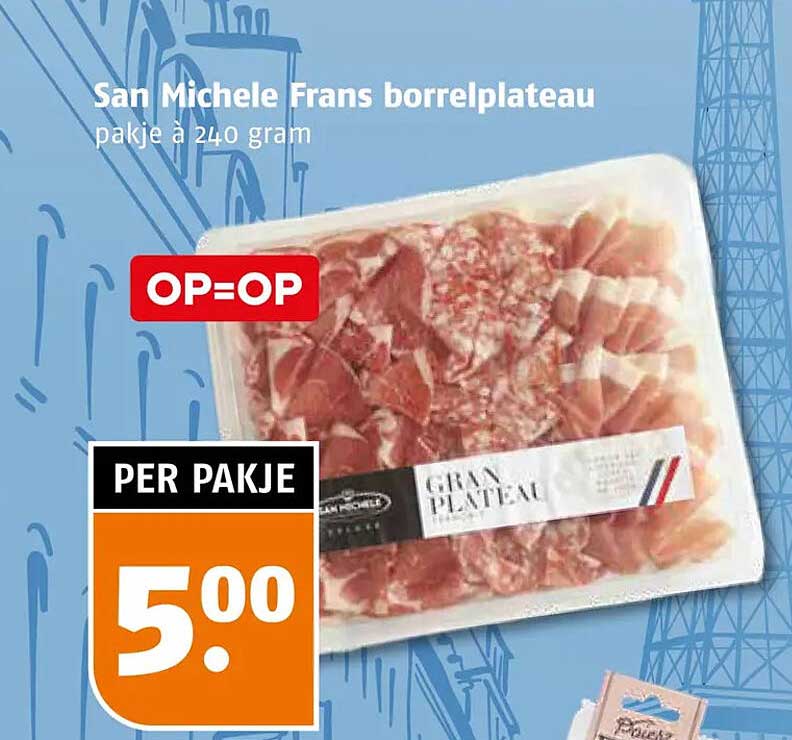 San Michele Frans borrelplateau pakje à 240 gram OP=OP
