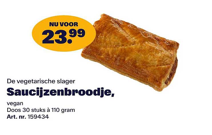 Saucijzenbroodje, vegan