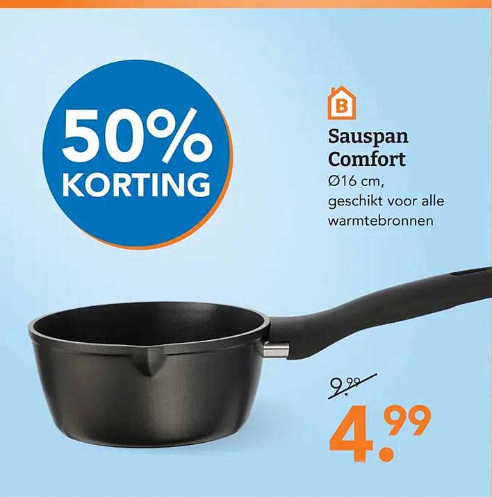 Sauspan Comfort Ø16 cm, geschikt voor alle warmtebronnen