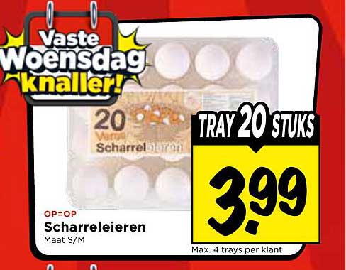 Scharreleieren - TRAY 20 STUKS