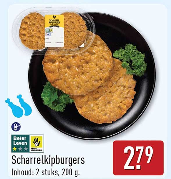 Scharrelkipburgers