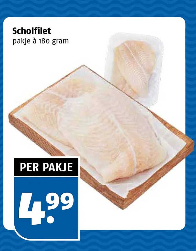 Scholfilet pakje à 180 gram
