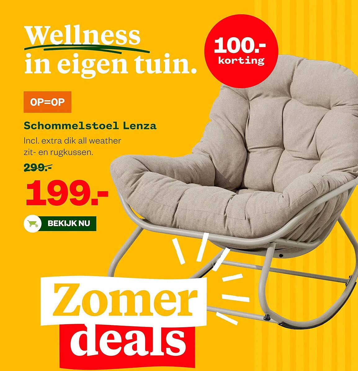Schommelstoel Lenza OP=OP