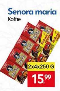 Senora maria Koffie 2x4x250 G