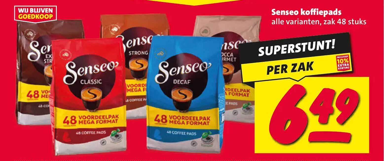 Senseo koffiepads alle varianten, zak 48 stuks