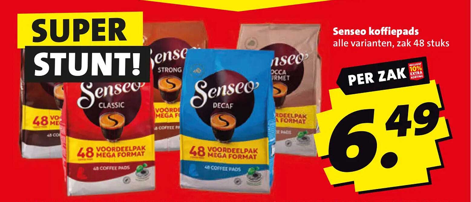 Senseo koffiepads alle varianten, zak 48 stuks