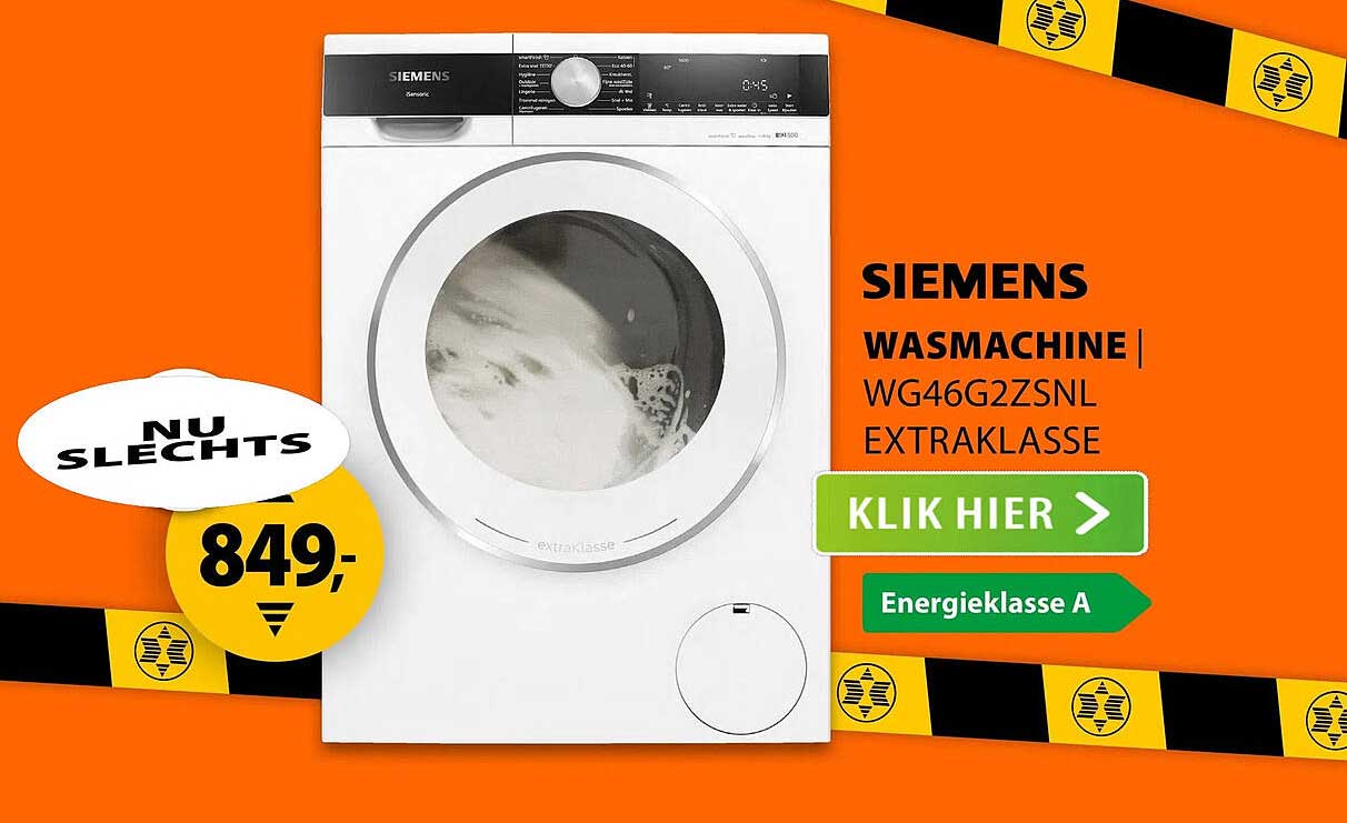 SIEMENS WASMACHINE WG46G2ZSNL EXTRAKLASSE