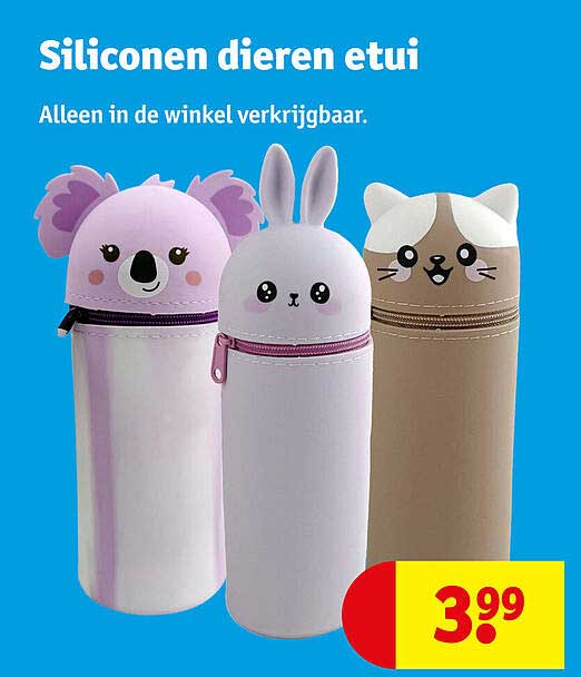 Siliconen dieren etui