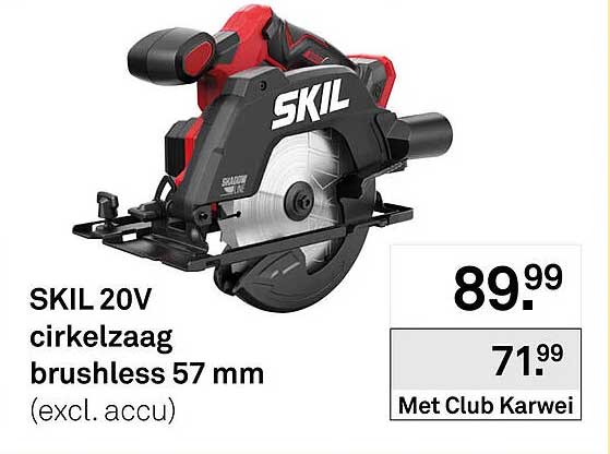 SKIL 20V cirkelzaag brushless 57 mm (excl. accu)