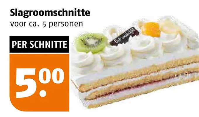 Slagroomschnitte voor ca. 5 personen